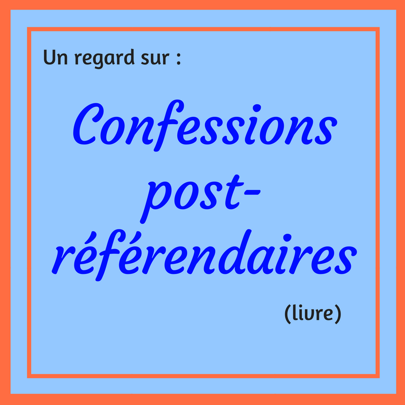 Découvrez ce qui s'est passé pendant le second référendum sur la souveraineté du Québec dans ce livre : Confessions post-référendaires