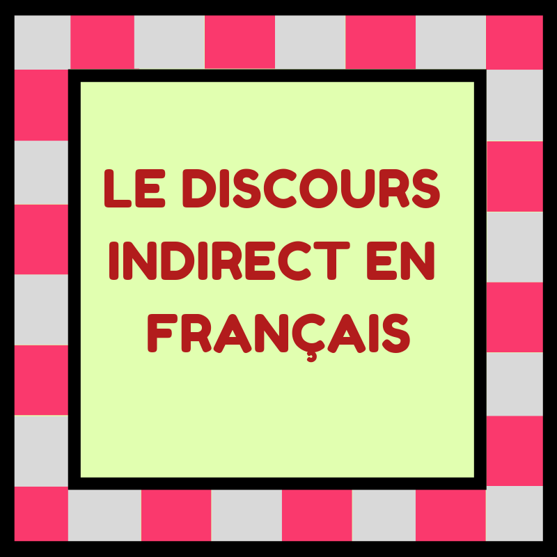 Découvrez comment raconter les paroles d'une autre personne en français avec le discours indirect !