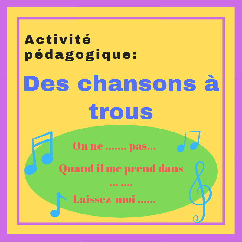 Faites découvrir des chansons francophones avec cette activité ludique !
